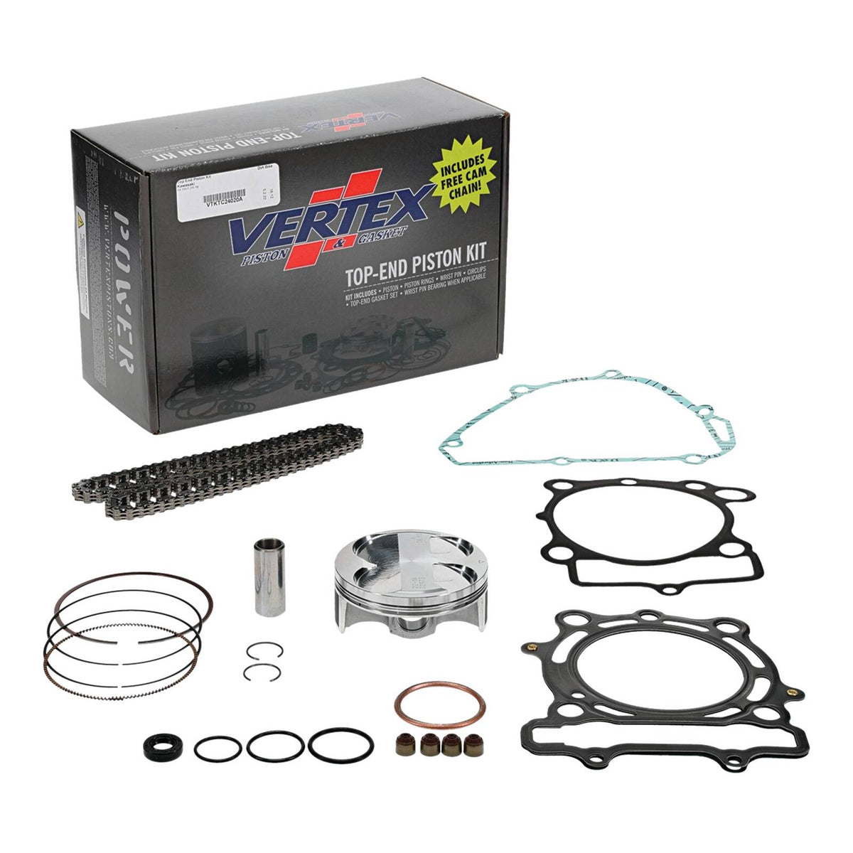 Vertex Top End Rebuild Kit - Forged Piston (A)