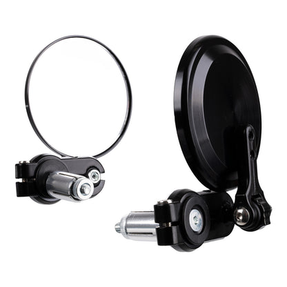Whites Handlebar Bar End Mirrors Pair - Hinged - Black