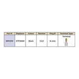 Whites Spark Plug Cap - Replaces RTFM256 - Black