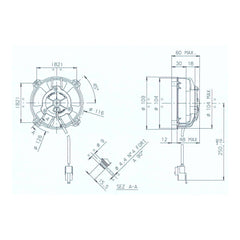 SPAL UNIVERSAL 12V COOLING FAN - 104MM DIAM X 60MM HIGH