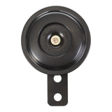 Whites 12v Horn - Round Blk - 70mm Diametre - 110db