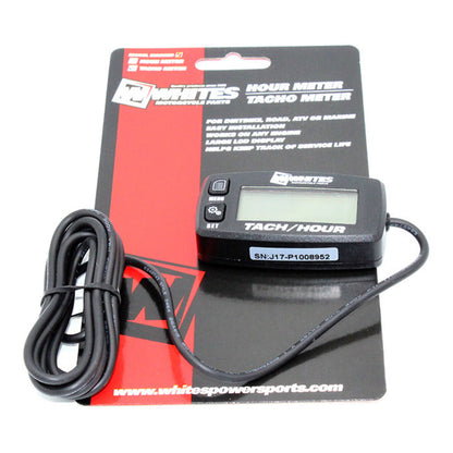 Whites Hour Tacho Meter - Black