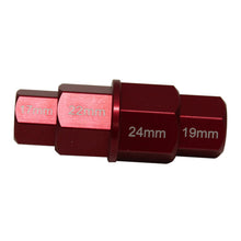 WHITES 4 IN 1 HEX AXLE TOOL ALU RED -17/19/22/24mm