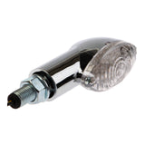 Whites LED Mini-Catseye Flasher - Chrome
