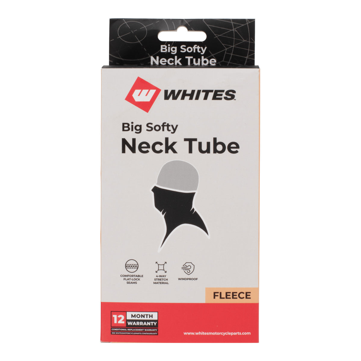 Whites Big Softy Microfibre Neck Tube - Black