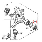 Whites Dust Seal - Honda Front Knuckle Seal - 40x58x7