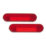 WHITES REFLECTORS -OVAL 95MM X 22MM - PAIR