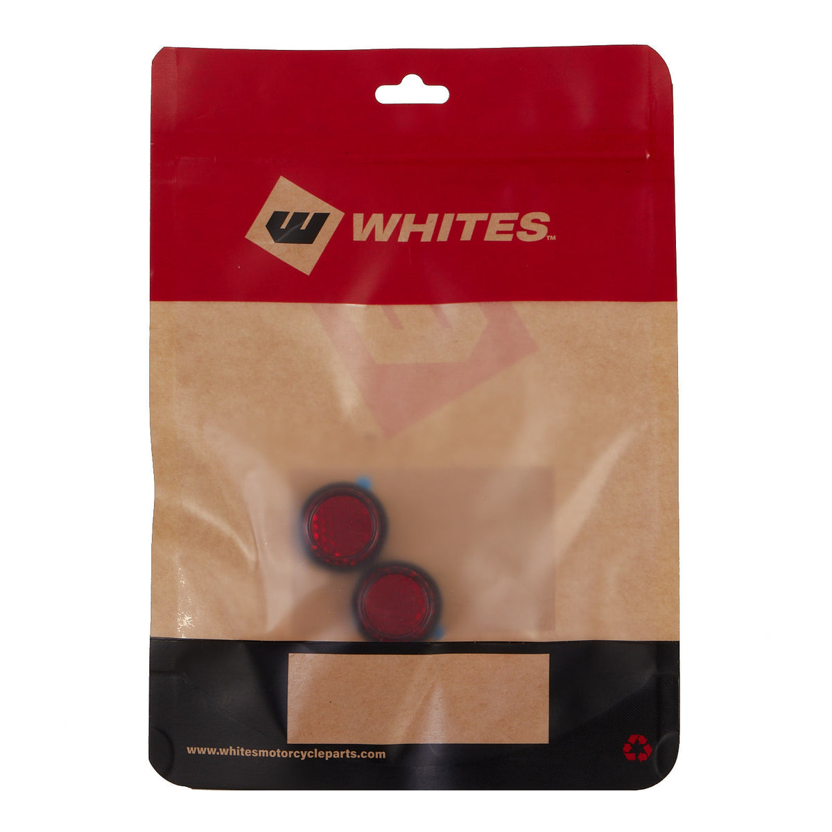 WHITES REFLECTORS - ROUND - 22MM - PAIR
