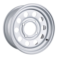 Whites ATV/UTV Steel Rim 14x6 Can-Am Front 4/137 +13 - Silver