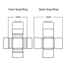 Whites ATV/UTV Joint Assembly WPUJ09 25mm/45mm int. snap ring