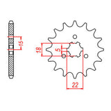 XAM Sprocket Kit Kawasaki KX125 '98 12/48