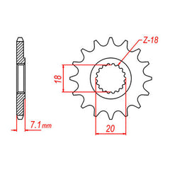 XAM Sprocket Kit Suzuki RM125 Zero Black 12/49