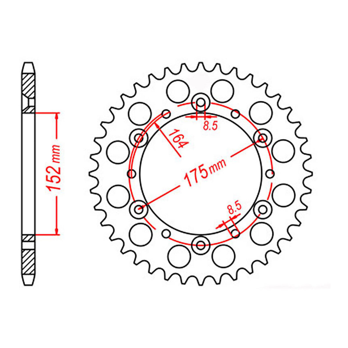 XAM Sprocket Kit Yamaha YZ/WR400F '98 X-Ring 14/49