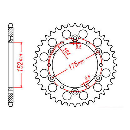 XAM Sprocket Kit Yamaha YZ/WR400F '98 X-Ring 14/49
