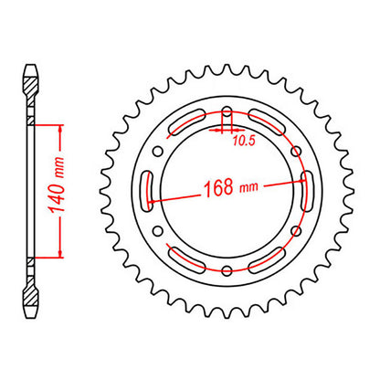 XAM Sprocket Kit BMW F700GS '13-'16 - 525AX 17/42