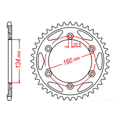 XAM Sprocket Kit Honda CBR1000RR '08-'15 X-Ring 16/42