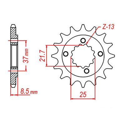 XAM Sprocket Kit Suzuki GS500F&E (16-39) X-Ring
