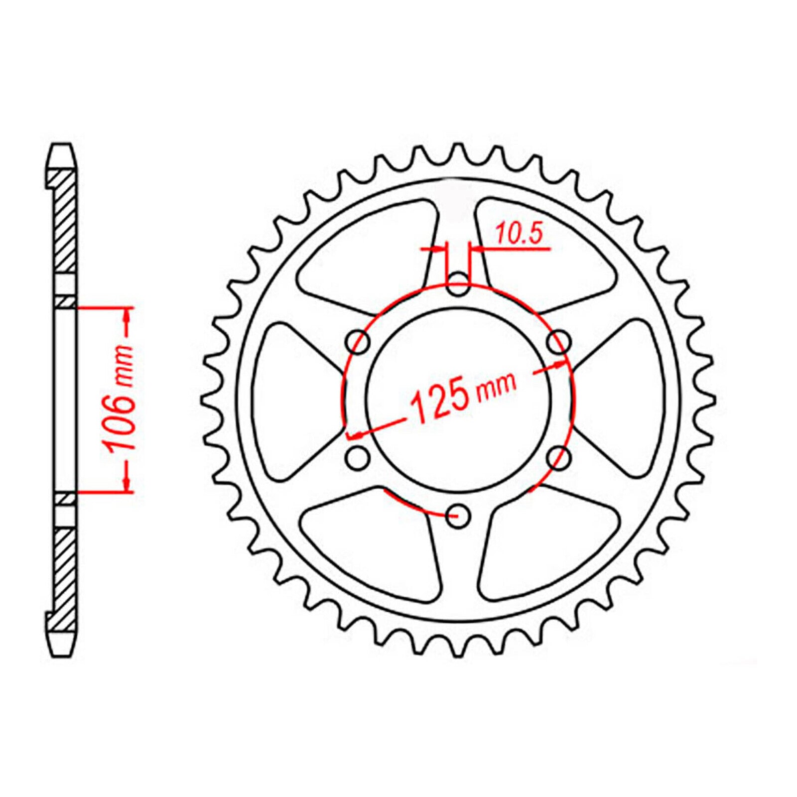 XAM Sprocket Kit Triumph 675 Day '06-'11 /Strt Trip '07-'11 X-Ring 16/47