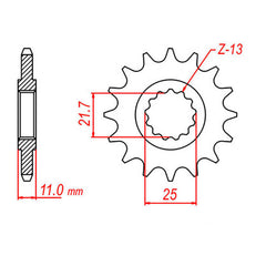 XAM Sprocket Kit Yamaha R6 '03-'05 (530 conv) X-Ring 16/48