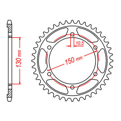 XAM Sprocket Kit Yamaha FZ8S/N '10-'12 X-Ring 16/46