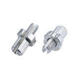 X-TECH BRAKE LEVER BARREL ADJUSTER GROOVED M7 SILVER 10 PCS