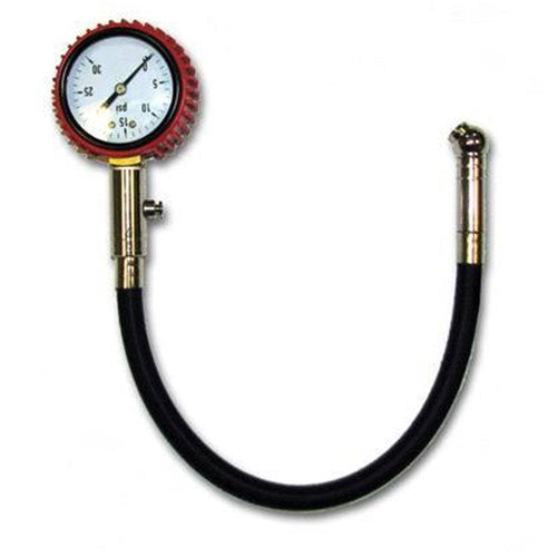 X TECH TYRE GAUGE W/HOSE 0 -30 PSI