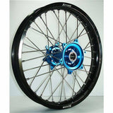 X TECH KAW KX85 01-23 1.40x19 FRONT BLK RIM/BLU HUB/SLV SPK
