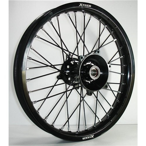 X TECH KTM/HUSQ/GAS GAS 2.15x18 REAR BLK RIM/BLK HUB/BLK SPK