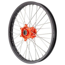 X Tech KTM 85SX 12-23 1.40x17 Front BLK Rim/Org Hub/SLV SPK