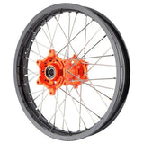X TECH KTM/HUSQ/GAS GAS 21-23 1.85x16 REAR BLK RIM/ORG HUB/SLV SPK
