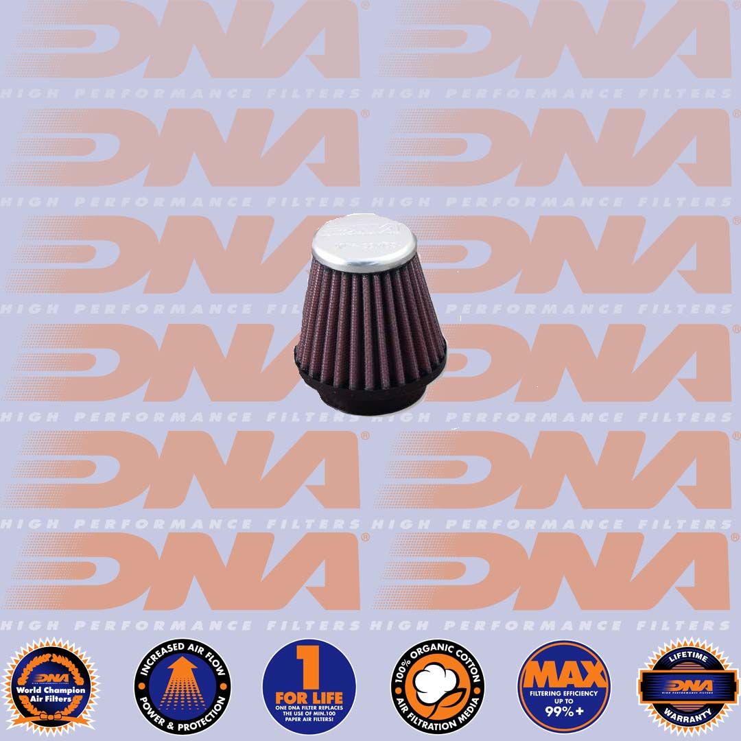 DNA FILTERS CNC TOP ROUND CLAMP ON 44mm INLET 64mm LENGTH AIR FILTER - XVR-4400