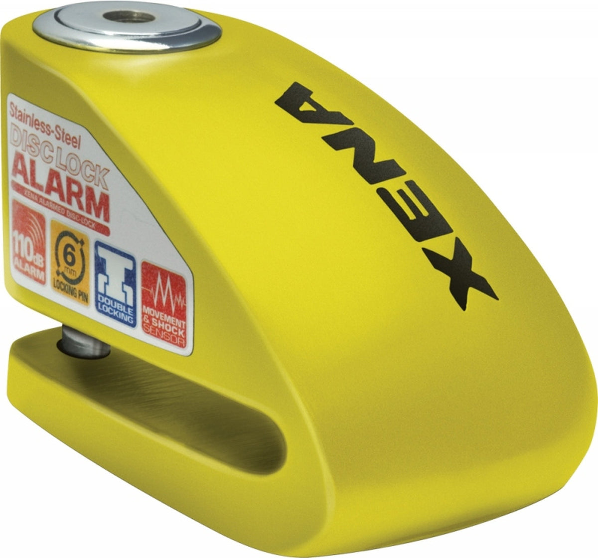 Yellow Steel Disc Lock 6mm Pin XX6-Y