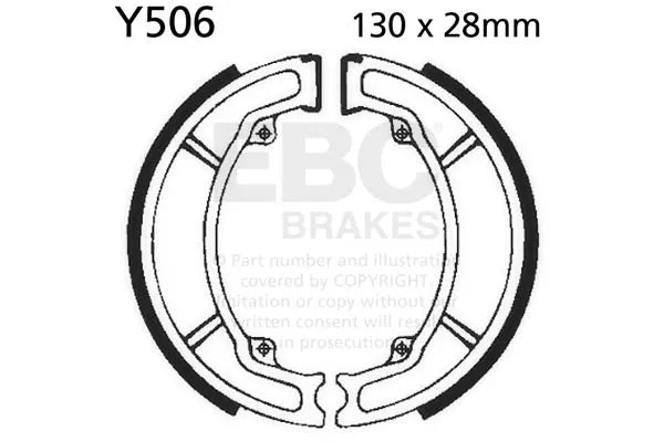 EBC Brake Shoe Set - Y506
