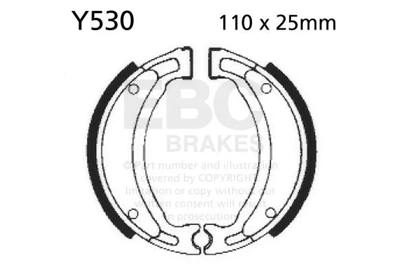 EBC Brake Shoe Set - Y530