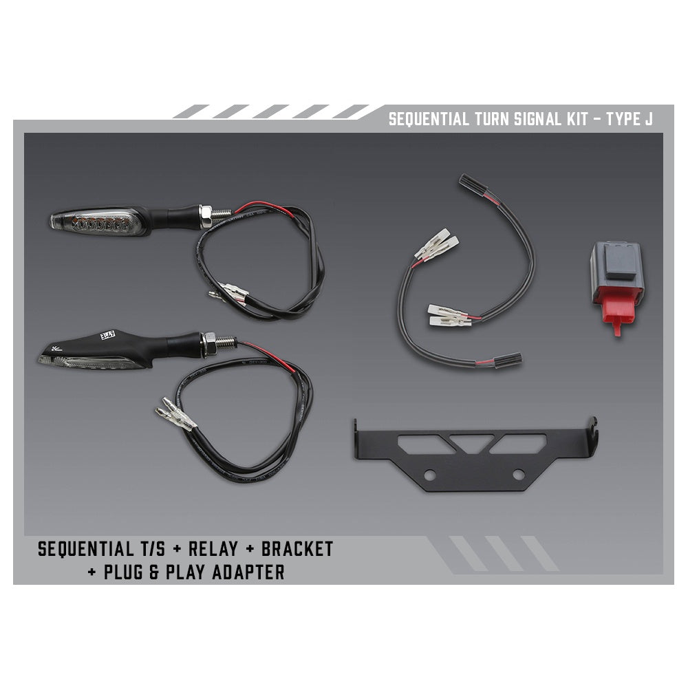 Yoshimura Type J Sequential Signal Kit for V2 Fender Eliminators