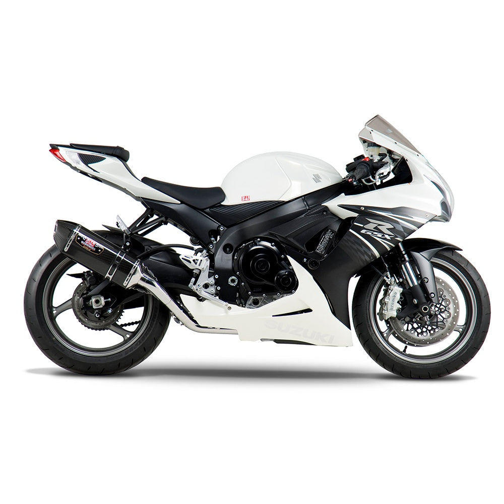 Yoshimura GSX-R600/750 11-24 Race R-77 Stainless Full Exhaust, w/ Carbon Fiber Muffler