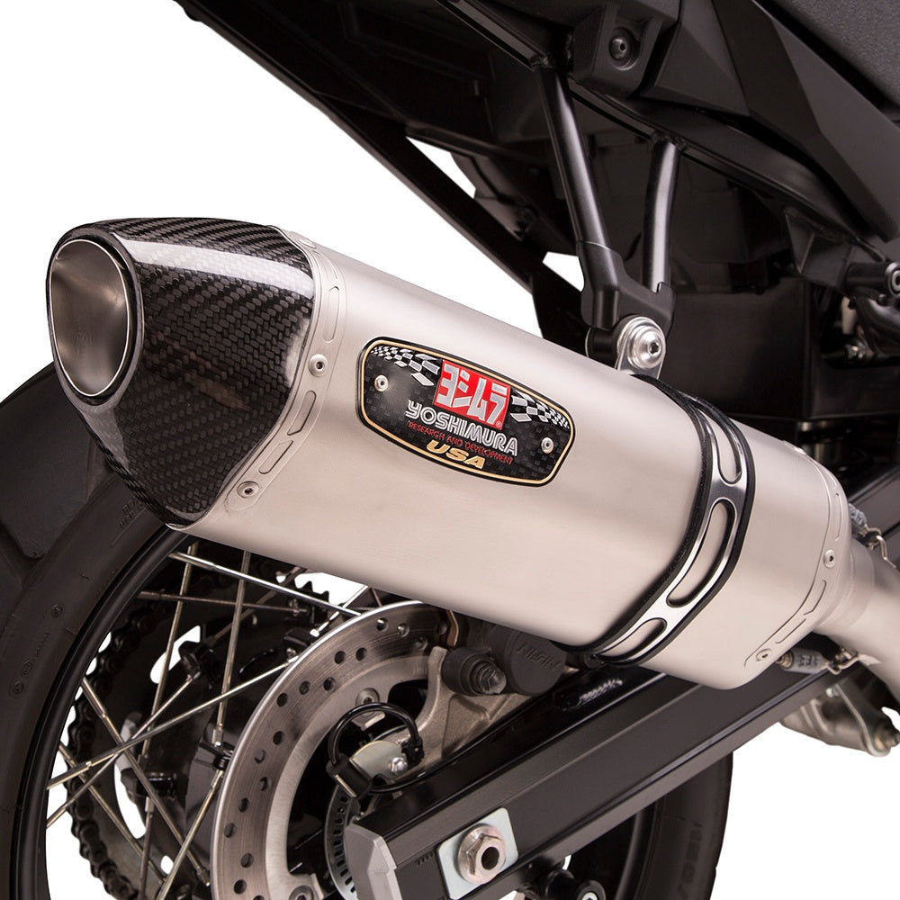 Yoshimura V-STROM 650 17-25 Race R-77 Stainless 3/4 Exhaust, w/ Stainless Muffler
