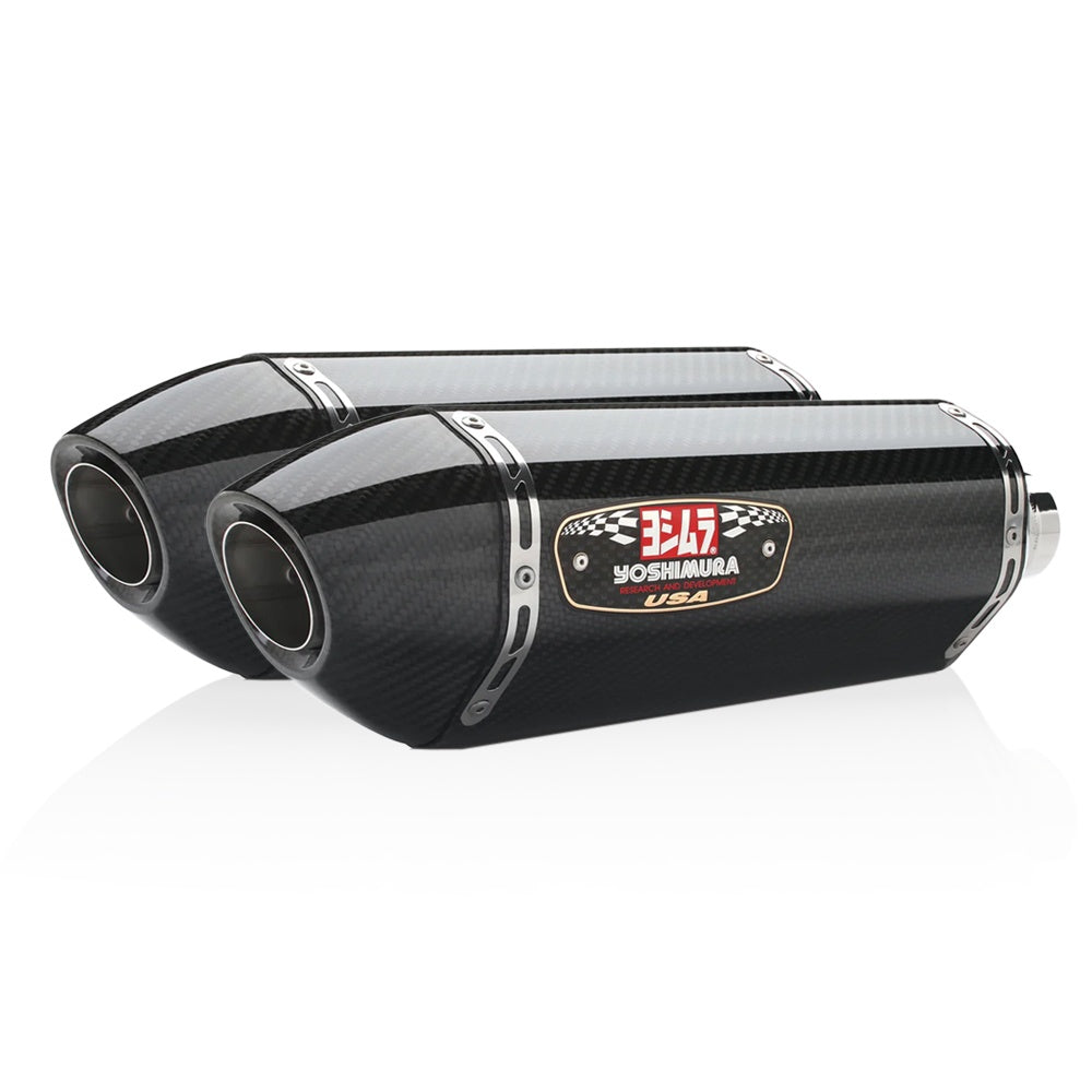 Yoshimura ZX-14R 12-23 Race R-77 Stainless Slip-On Exhaust, w/ Carbon Fiber Mufflers