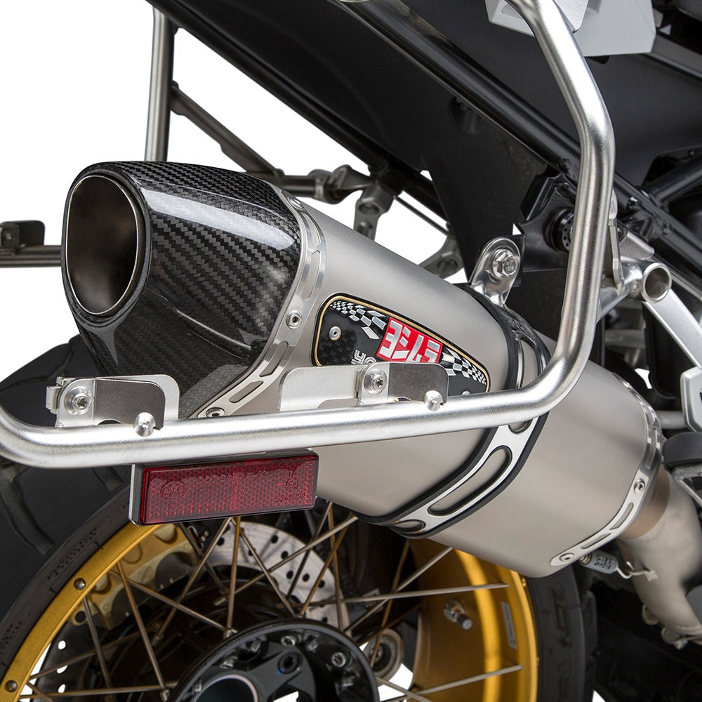 Yoshimura R1200GS/R1250GS 13-22 R-77 Stainless Slip-On Exhaust, w/ Stainless Muffler