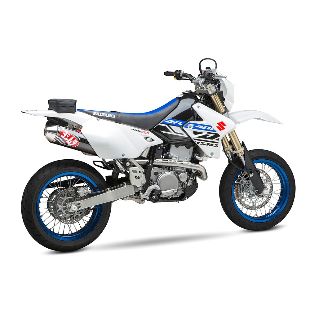 Yoshimura DR-Z400S/SM 00-24 RS-2 Stainless Full Exhaust, w/ Carbon Fiber Muffler
