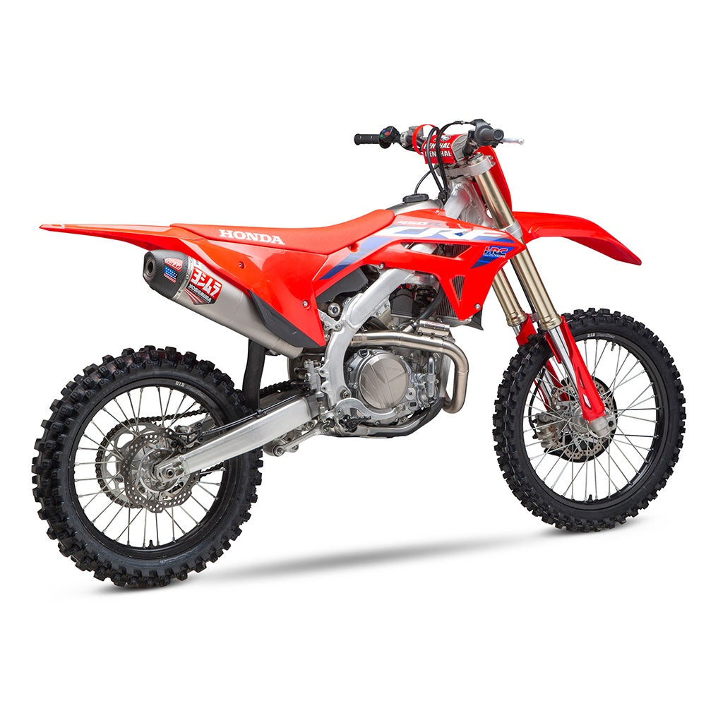Yoshimura CRF450R/RX 2021-2024 / CRF450R-S 2023-2024 RS-12 Titanium Full Exhaust, w/ Titanium Muffler