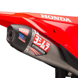 Yoshimura CRF450R/RX 2021-2024 / CRF450R-S 2023-2024 RS12 Stainless Slip-On Exhaust, w/ Stainless Muffler