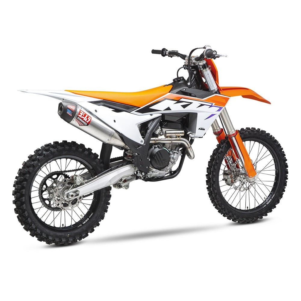 Yoshimura KTM 250/350SX-F / Husqvarna FC250/350 22-24 RS-12 Stainless Full Exhaust, w/ Aluminium Muffler