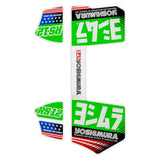Yoshimura RS-12 OE Branded Four Piece Decal Set - Green