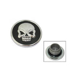 #ZODIAC GASCAP R/H VENTED SKULL BLK/CHR 1984-96