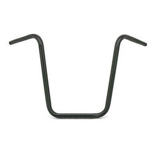 Zodiac Apehanger H/Bar BLK 12 IN W/Dimples Knurled