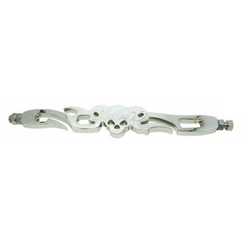 #Zodiac Shiftrod Skull (C) 10-1/4 IN Billet CHR