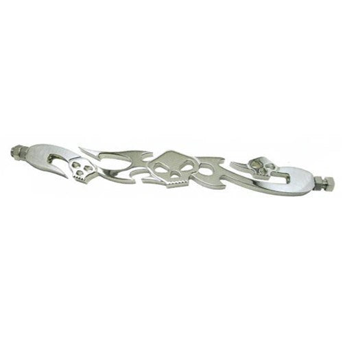 #Zodiac Shiftrod Skull (D) 11-3/4 IN Billet CHR