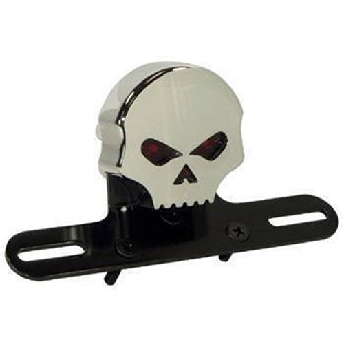 #Zodiac Skull T/Light Chrome W/BLK BKT