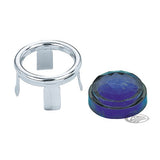 #ZODIAC BLU DOTS W/MOUNT RING- EACH